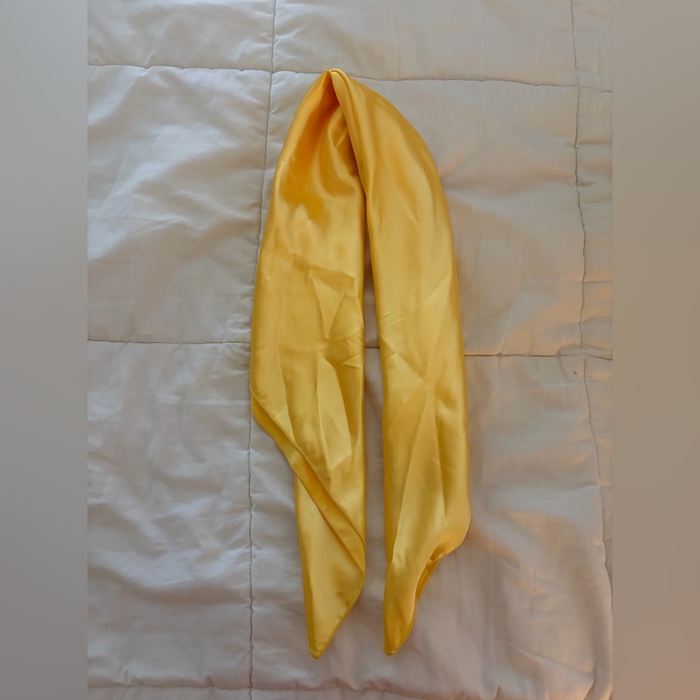 Yellow Silk Scarf